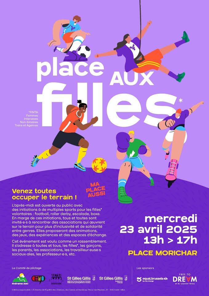 ‘Place aux Filles’*, de openbare ruimte aan vrouwen!